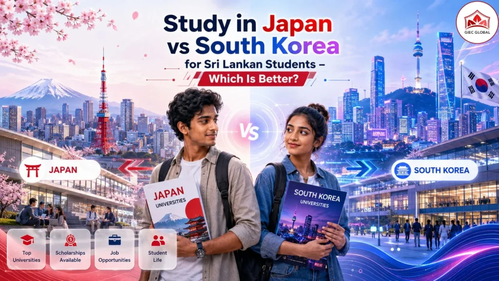 Study in Japan vs South Korea