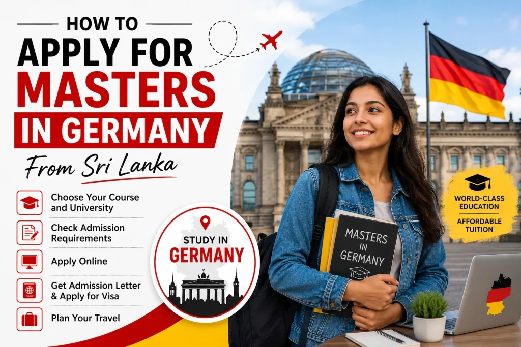 How to Apply for Masters in Germany from Sri Lanka
