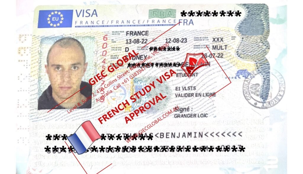 France Study Visa Granted of Benjamin