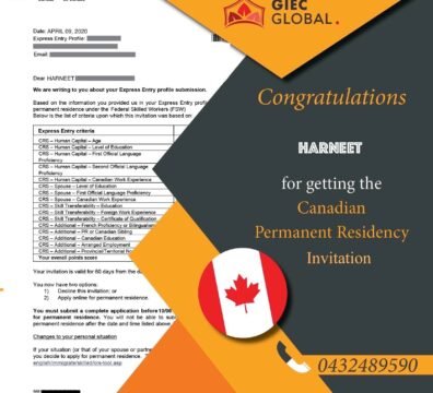 Canada Immigration Visa Granted of Harneet