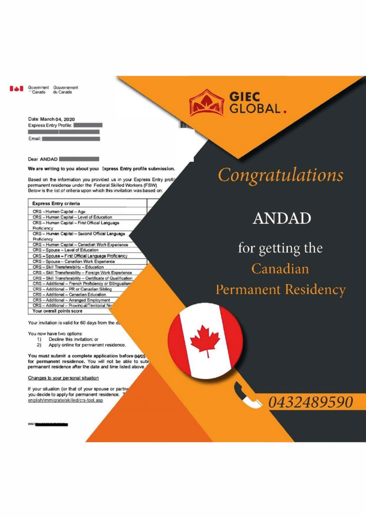 Canada PR Approved of Andad