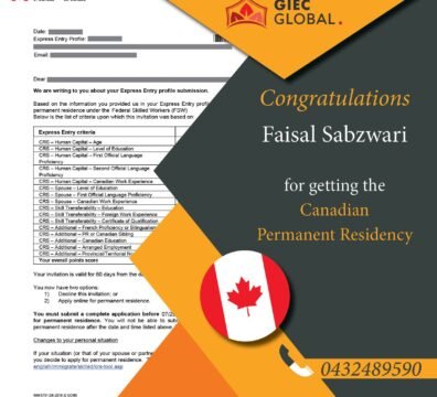 Canada PR Granted of Faisal