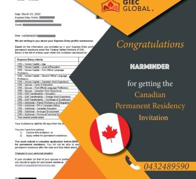 Canada PR Granted of Harminder