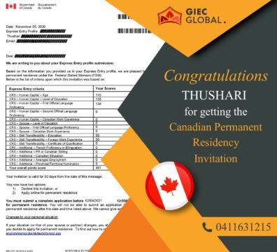 Canada PR Invitation Approved of 𝙏𝙝𝙪𝙨𝙝𝙖𝙧𝙞 𝙅𝙖𝙮𝙖𝙨𝙚𝙠𝙚𝙧𝙖