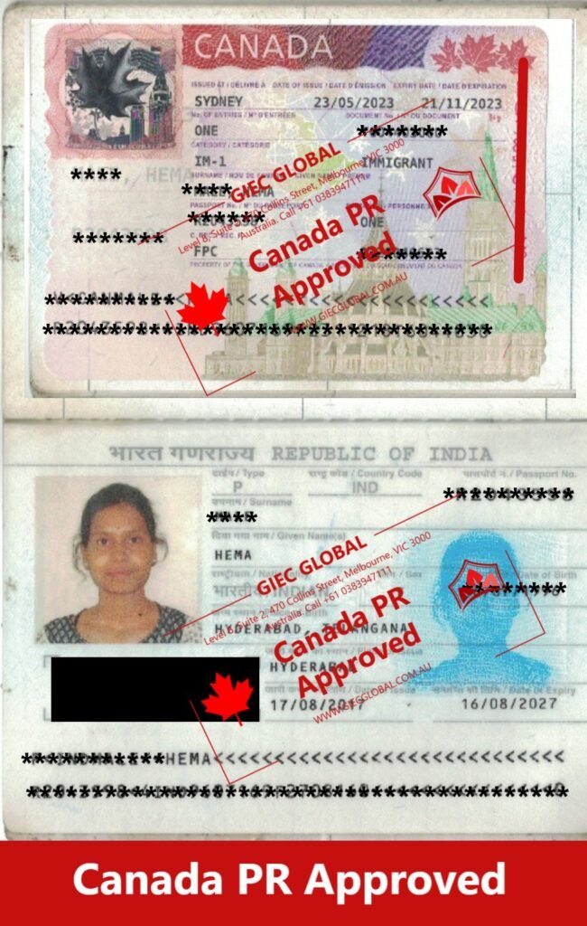 Canada PR visa Approved of Hema