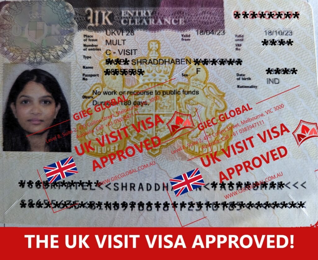 UK visitor Visa granted of Shraddhaben