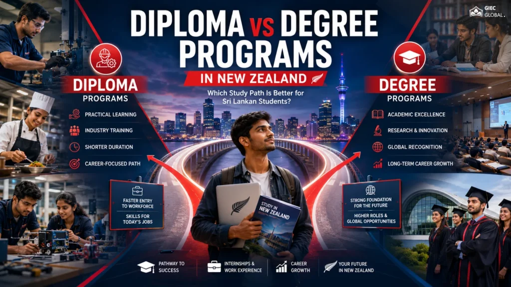 Diploma vs Degree Programs to Study in New Zealand for Sri Lankan Students