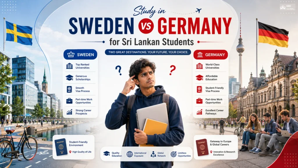 Study in Sweden vs Germany for Sri Lankan Students