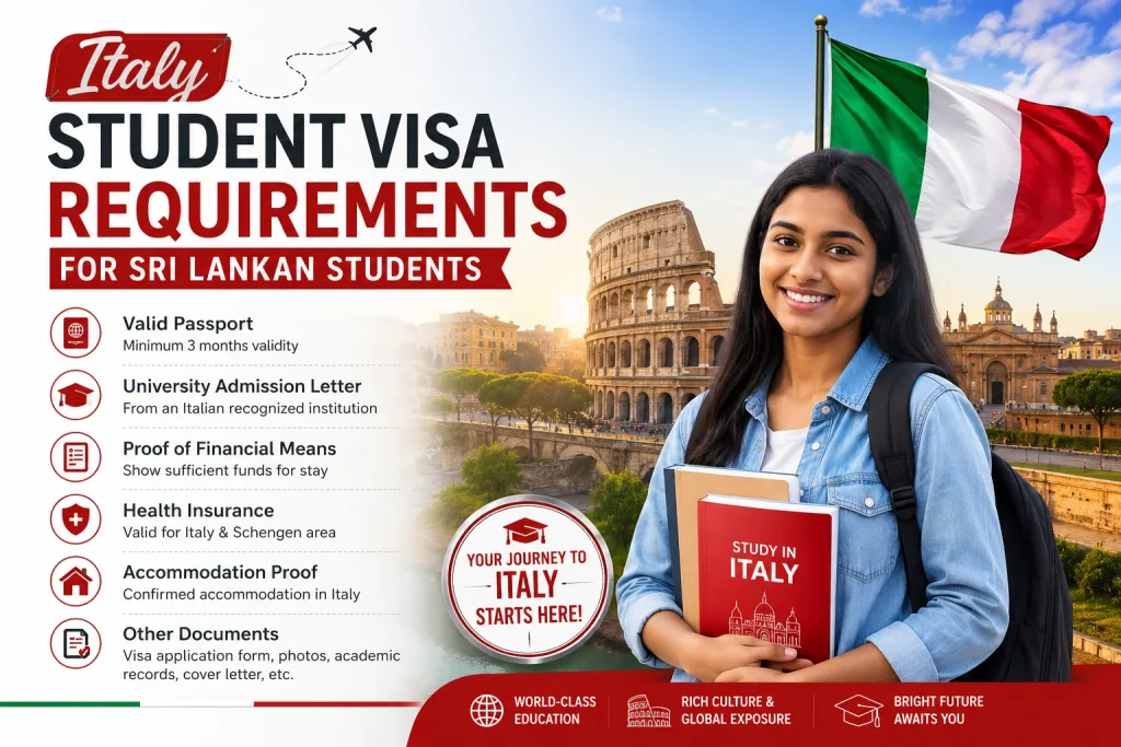 Italy student visa sri lanka