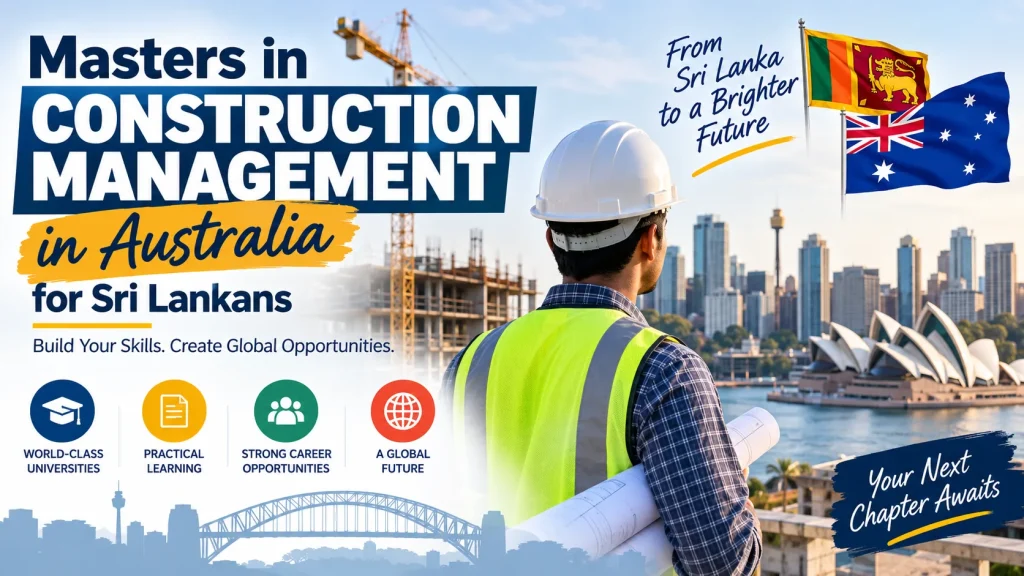 Masters in Construction Management in Australia for Sri Lankans
