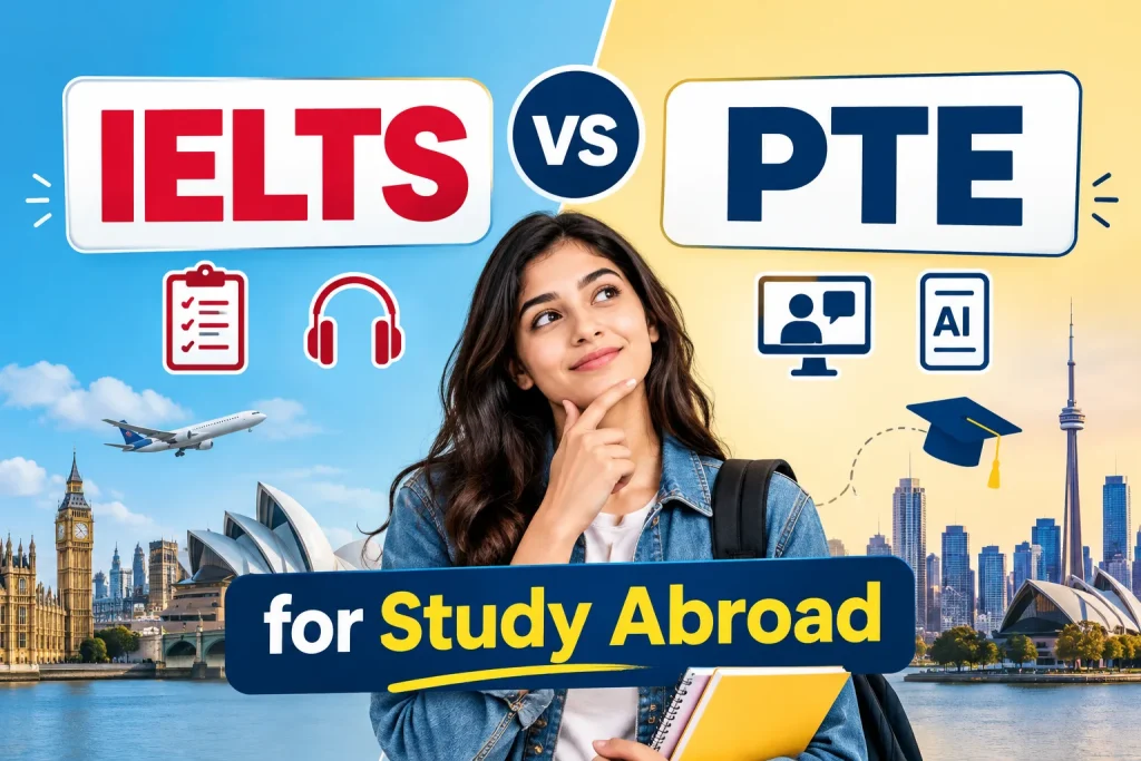 IELTS vs PTE for Study Abroad