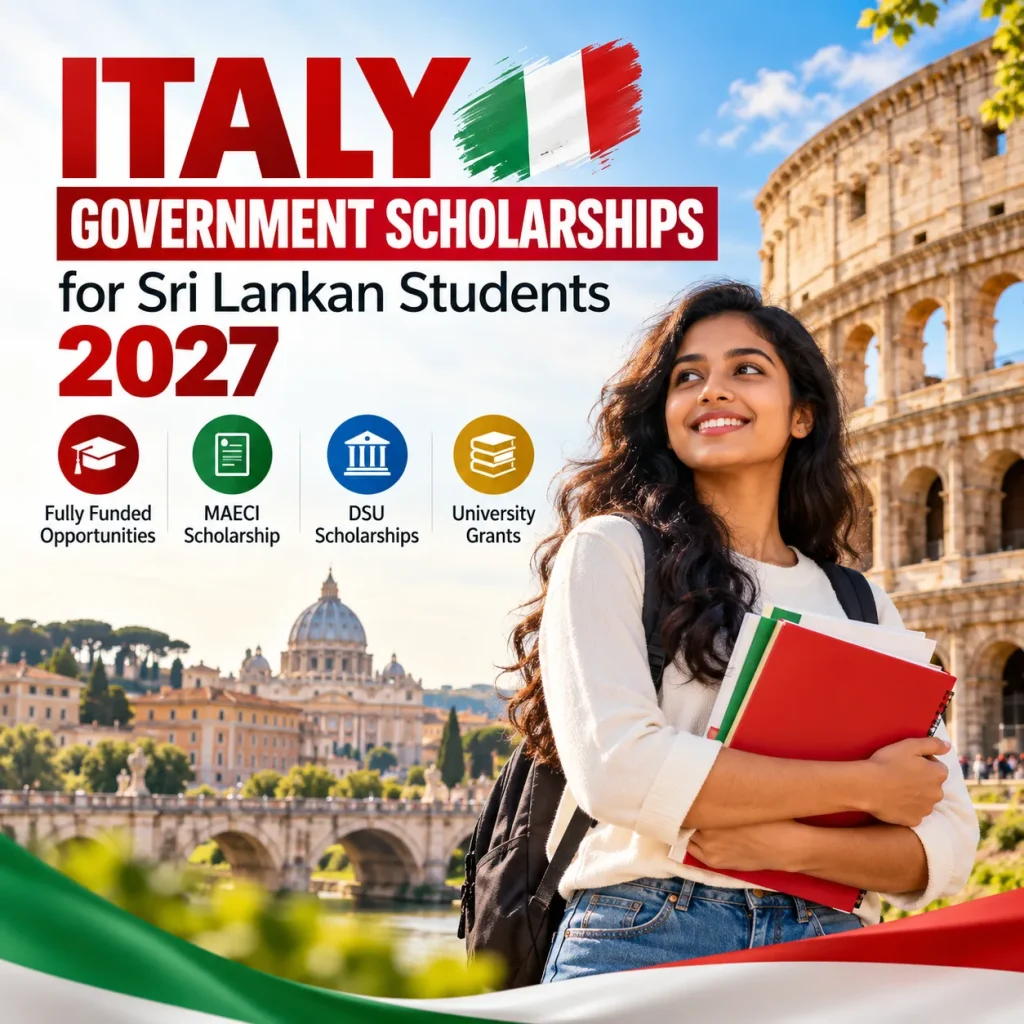 Italy Government Scholarships for Sri Lankan Students 2027